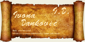 Ivona Danković vizit kartica